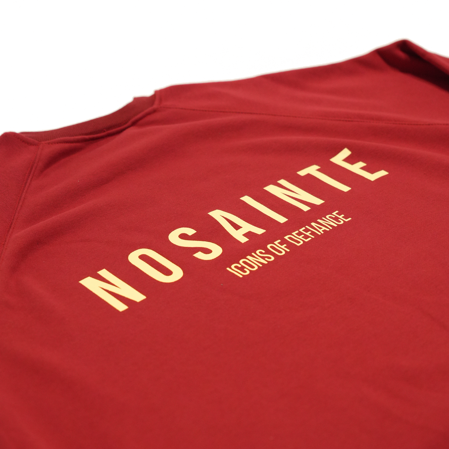 Crimson Red + Ivory Crewneck Sweatshirt