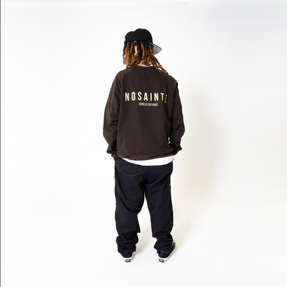 Espresso Brown + Cream Crewneck Sweatshirt