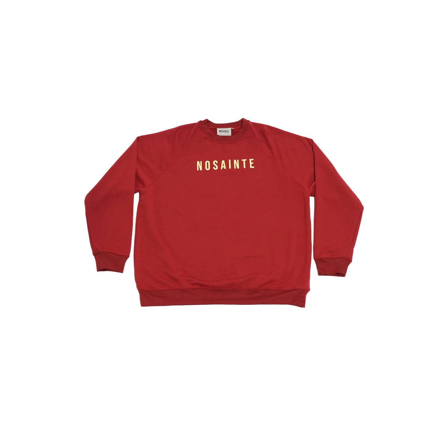 Crimson Red + Ivory Crewneck Sweatshirt