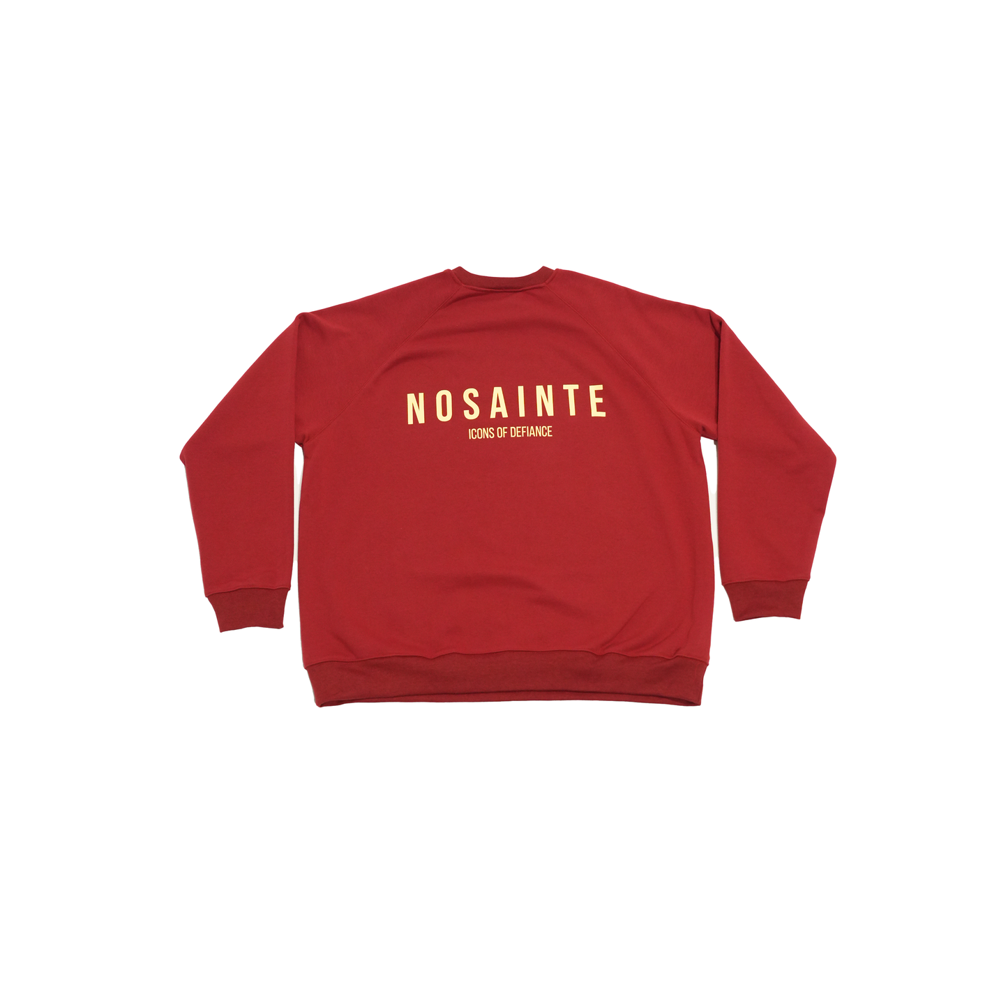 Crimson Red + Ivory Crewneck Sweatshirt