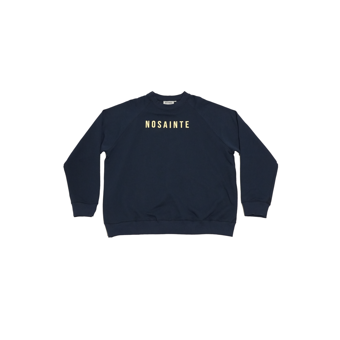 Navy Blue + Cream Crewneck Sweatshirt