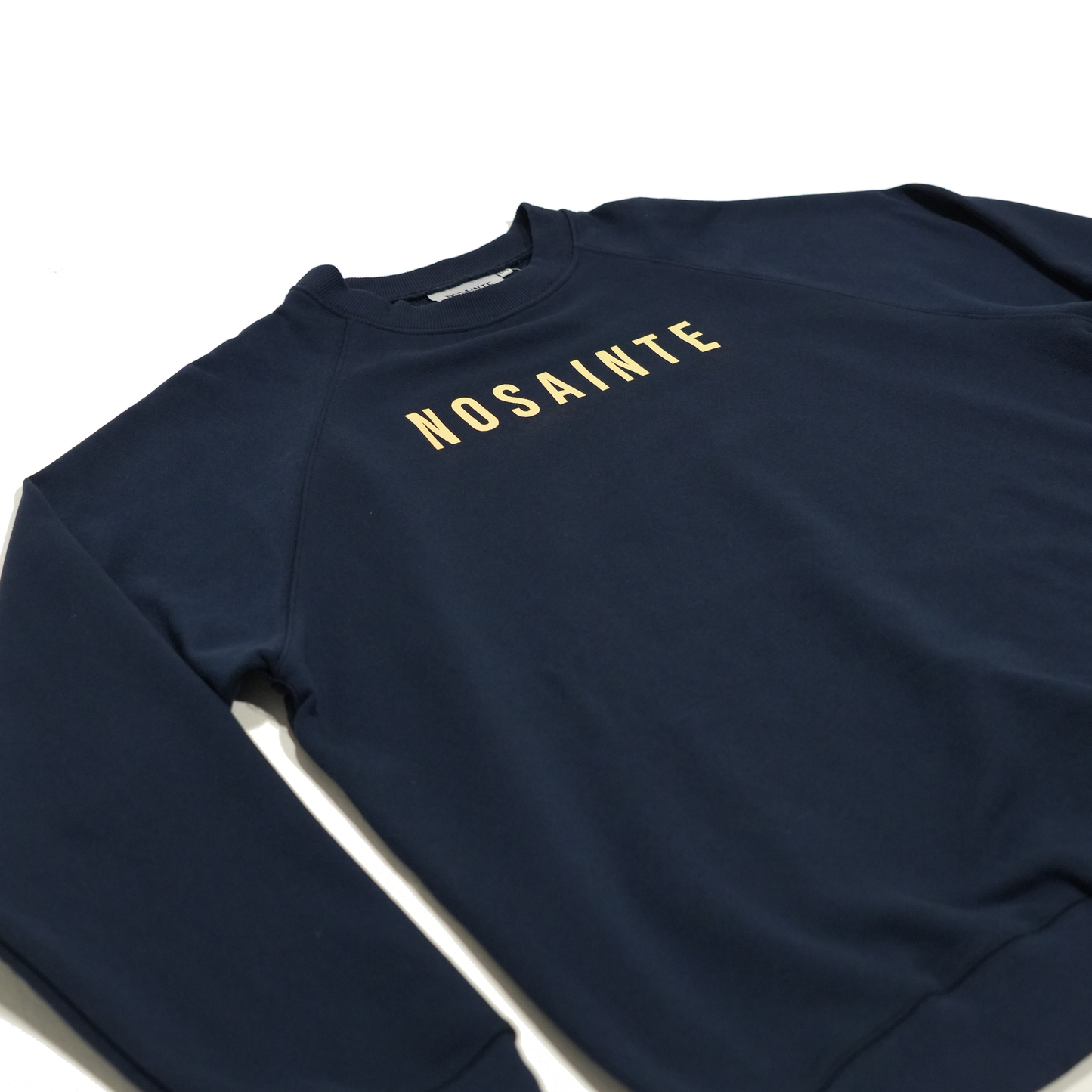 Navy Blue + Cream Crewneck Sweatshirt