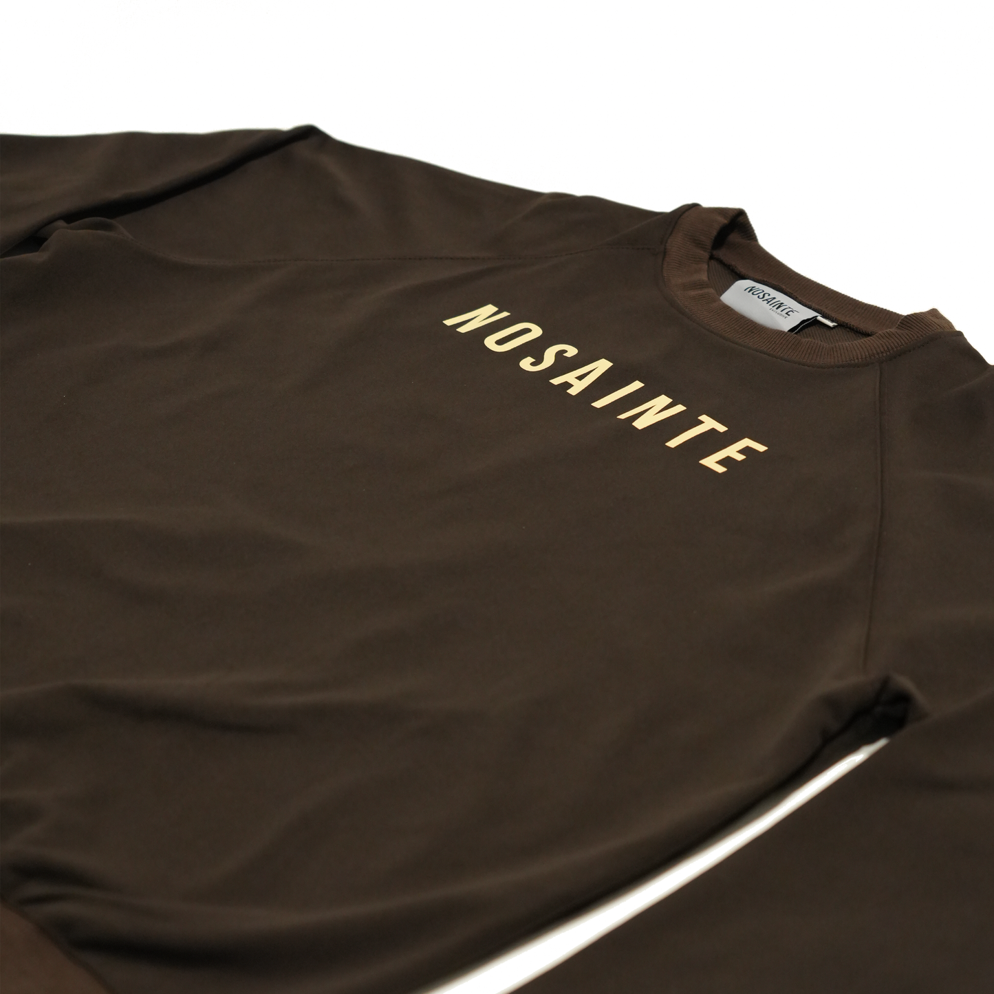 Espresso Brown + Cream Crewneck Sweatshirt