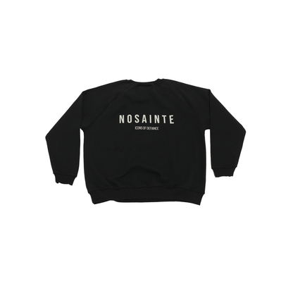 Black + Grey Strikethrough Crewneck Sweatshirt
