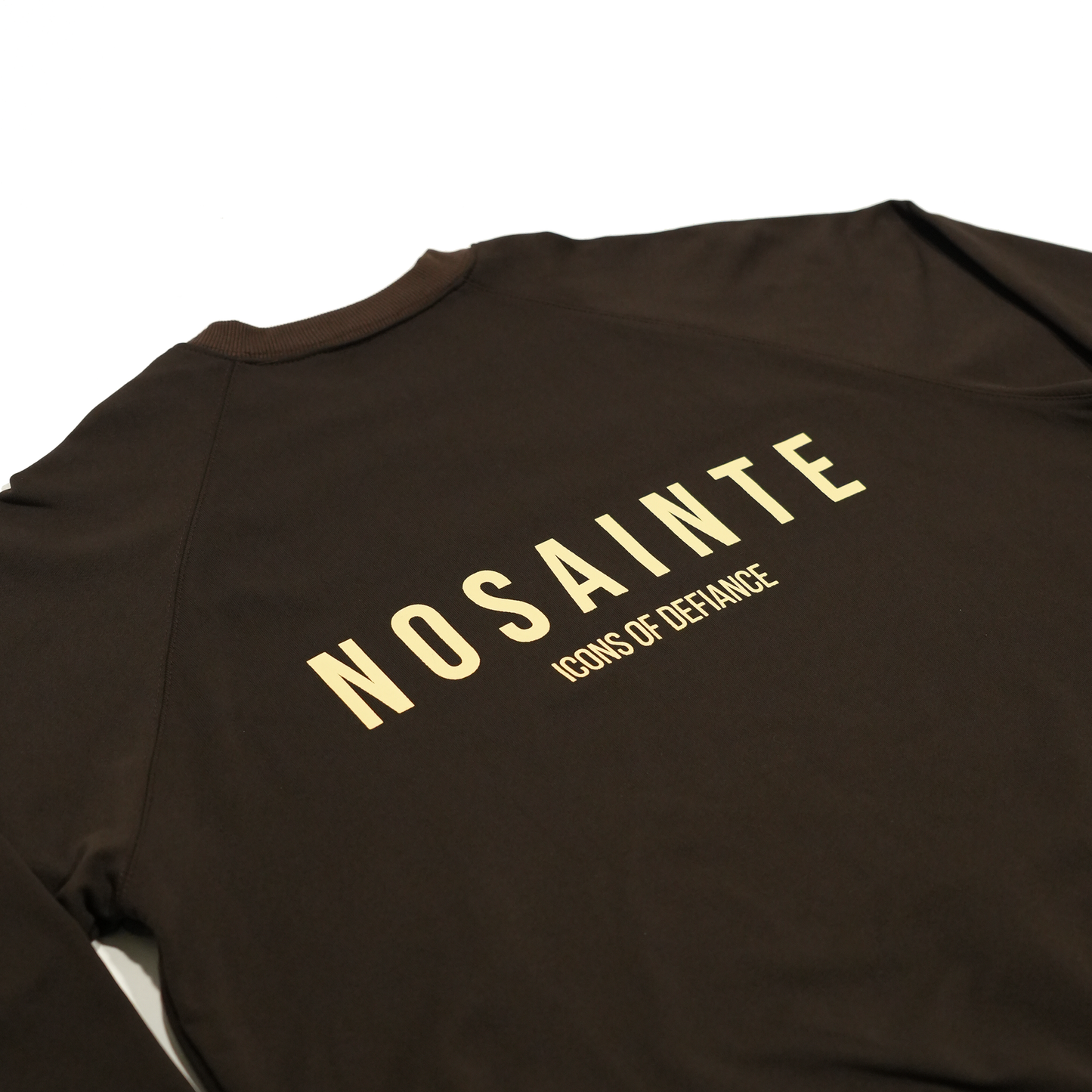 Espresso Brown + Cream Crewneck Sweatshirt